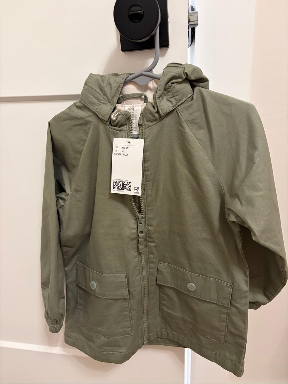 H&M Kids Olive Hooded Raincoat